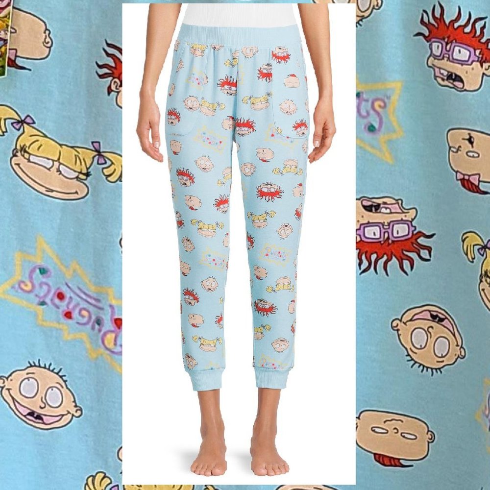 Nickelodeon Women's Printed Easy Care Pajamas Pants Jogger Rugrats Size 3X